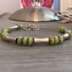 Alex and Ani Jewelry - ALEX AND ANI rustic green beaded bracelet Alex and Ani Jewelry - ALEX AND ANI rustic green beaded bracelet